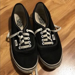 Classic black canvas vans